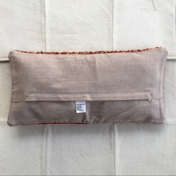 HOLD Vintage Kilim Lumbar Pillow NWOT - Picture 4 of 7